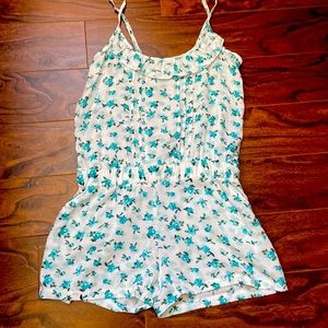 Cute sheer strappy romper size s